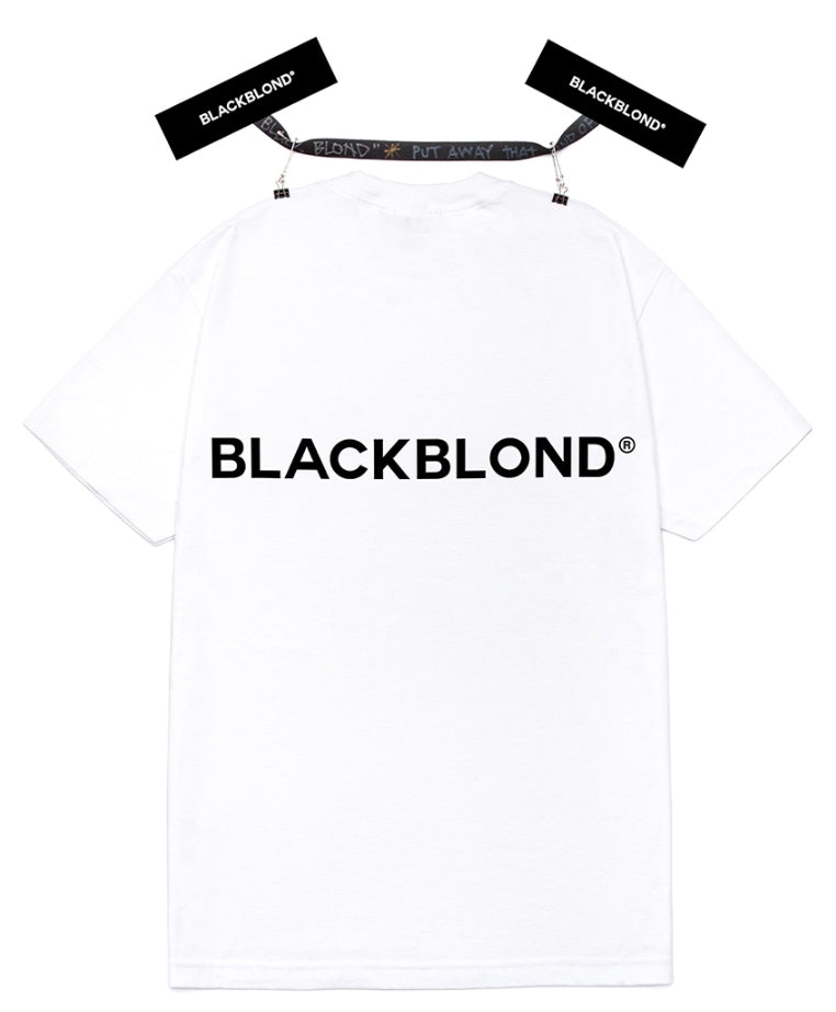 ブラックブロンド(BLACKBLOND) BBD Classic Smile Logo Short Sleeve Tee (White)