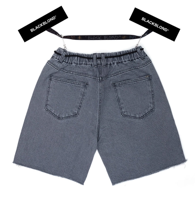 ブラックブロンド(BLACKBLOND)  BBD Still Brutal Denim Shorts (Dark Gray)