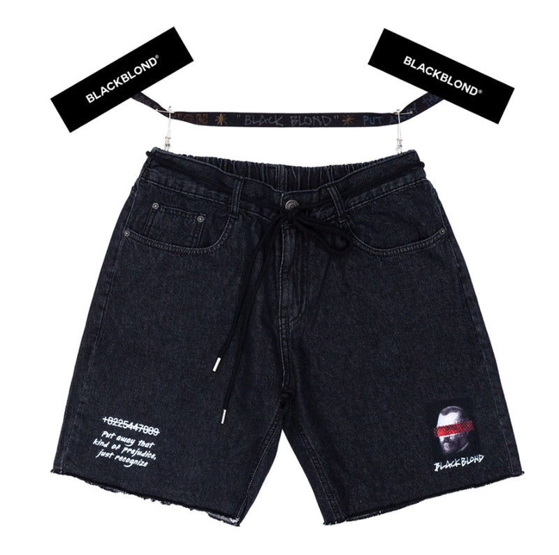 ブラックブロンド(BLACKBLOND)  BBD Still Brutal Denim Shorts (Black)