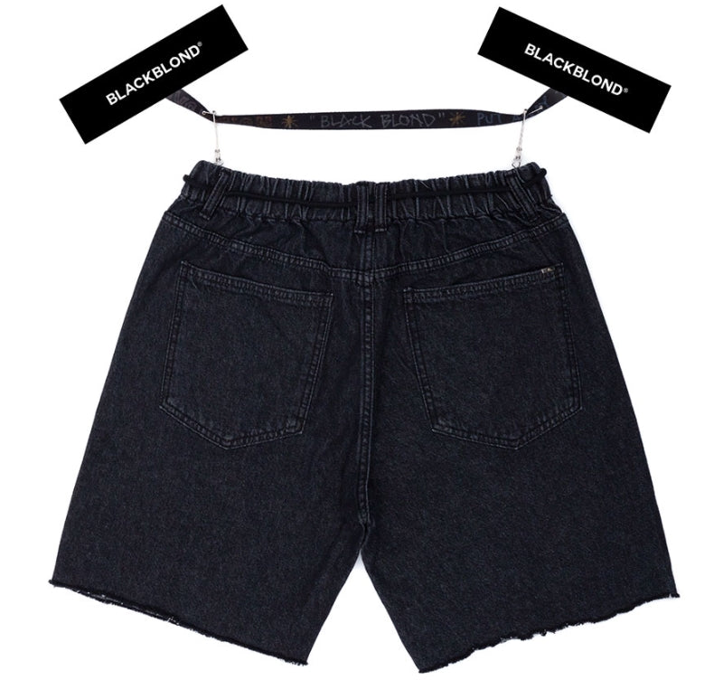 ブラックブロンド(BLACKBLOND)  BBD Still Brutal Denim Shorts (Black)