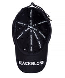 ブラックブロンド(BLACKBLOND)  BBD Ripped Custom Persona Graffiti Logo Cap (Black)