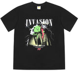 ワンダービジター(WONDER VISITOR)  Invasion Seoul T shirts [Black]