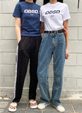 Odd Studio (オッドスタジオ)　Odd Studio ODSD LOGO SLIM-FIT T-shirt - DUST BLUE