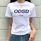 Odd Studio (オッドスタジオ)　Odd Studio ODSD LOGO SLIM-FIT T-shirt - WHITE