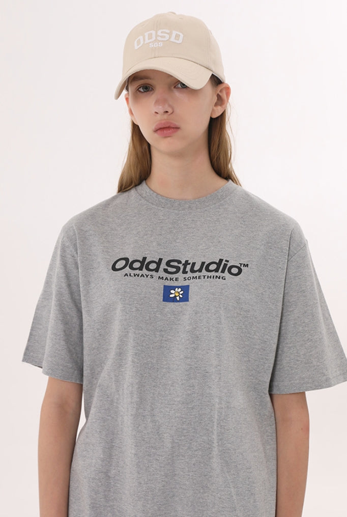 Odd Studio (オッドスタジオ)　PIXEL STANDARD T-SHIRTS - GRAY