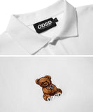 Odd Studio (オッドスタジオ)　UNION BEAR PK T-SHIRTS - WHITE