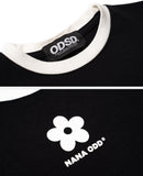 Odd Studio (オッドスタジオ)　DAISY PERAL T-SHIRTS - BLACK