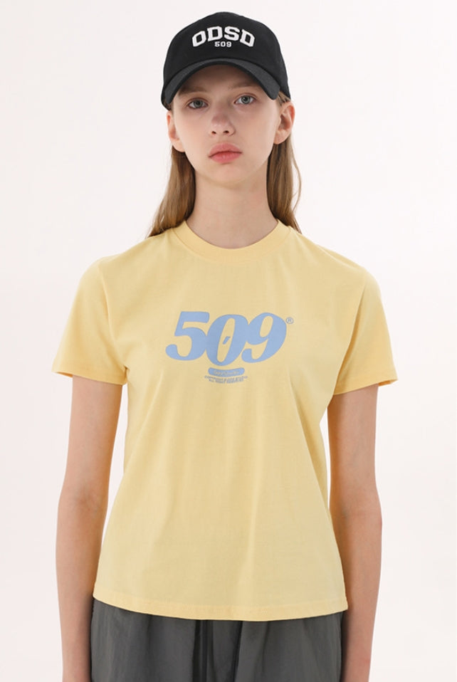 Odd Studio (オッドスタジオ)　509 LOGO T-SHIRTS - YELLOW