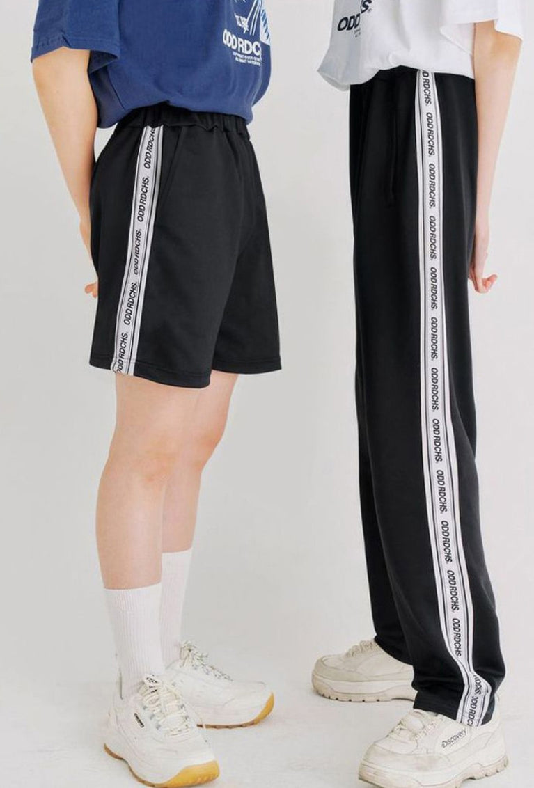 Odd Studio (オッドスタジオ)　ODD RDCHS HALF TRACKPANTS - BLACK