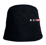 DAYDAF (デイダフ) Rubber Label bucket hat - black