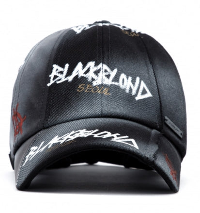 ブラックブロンド(BLACKBLOND)  BBD Disorder Graffiti Logo Cap (Black)