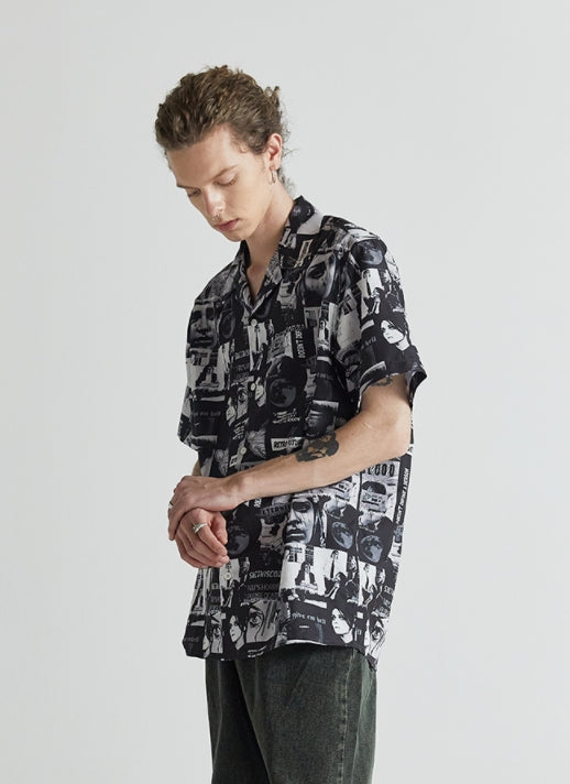 シディスコンマ(SHETHISCOMMA) COLLAGE HALF SHIRTS