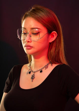 BLACKPURPLE (ブラックパープル)  Wave Dodge Glasses (Gold)