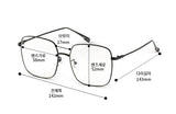 BLACKPURPLE (ブラックパープル)  Square Daily Glasses (SILVER)