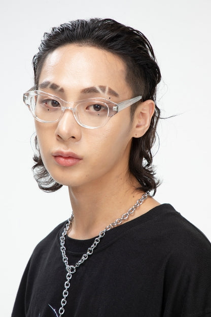 BLACKPURPLE (ブラックパープル)  Pumpkin Clear Sunglasses (CLEAR)