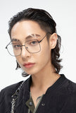 BLACKPURPLE (ブラックパープル)  Square Daily Glasses (BLACK)