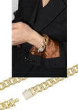 BLACKPURPLE (ブラックパープル)  [BLACKLABEL] BP Ice Bold Kuban Chain Bracelet (GOLD)