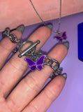 BLACKPURPLE (ブラックパープル)  Purplerin Butterfly Bracelet