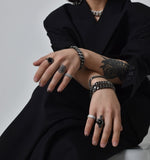 BLACKPURPLE (ブラックパープル)  SMOKE VINTAGE CHANIN BRACELET