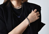 BLACKPURPLE (ブラックパープル)  snow crystal bracelet - silver