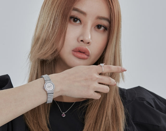 BLACKPURPLE (ブラックパープル) HARO CRYSTAL TIME BRACELET S