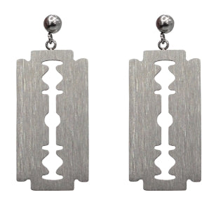 BLACKPURPLE (ブラックパープル)  SHAVING BLADE EARRING