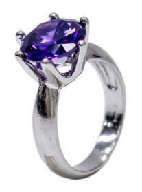 BLACKPURPLE (ブラックパープル)  10mm bijou cubic ring M (BLACK/PURPLE/SLVER)