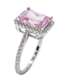 BLACKPURPLE (ブラックパープル) [blackabel] 3A+ Mystic Square Crystal Ring_Pink