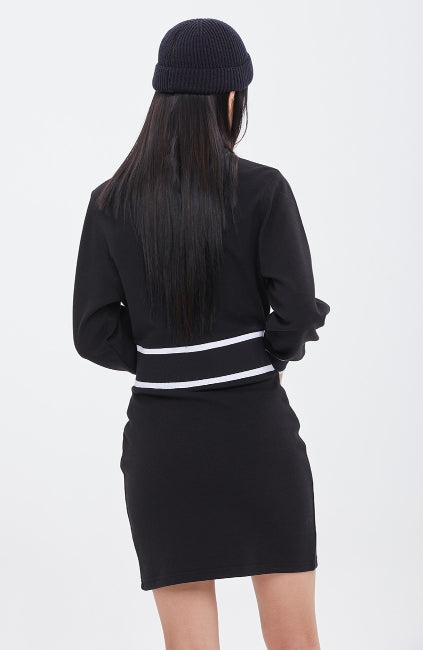 ロマンティッククラウン(ROMANTIC CROWN)  COTTON ZIP UP DRESS_BLACK