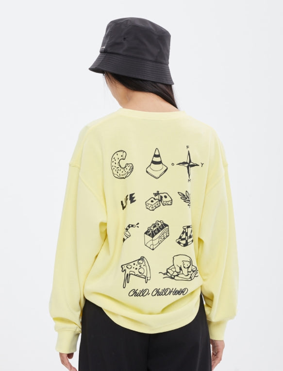 ロマンティッククラウン(ROMANTIC CROWN) MEMORIZE LONG SLEEVE_LIGHT YELLOW