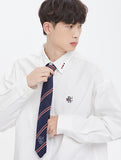 ロマンティッククラウン(ROMANTIC CROWN)  STRIPE KNIT TIE_NAVY