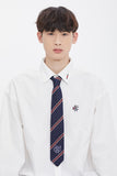 ロマンティッククラウン(ROMANTIC CROWN)  STRIPE KNIT TIE_NAVY