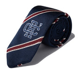 ロマンティッククラウン(ROMANTIC CROWN)  STRIPE KNIT TIE_NAVY