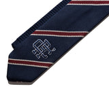 ロマンティッククラウン(ROMANTIC CROWN)  STRIPE KNIT TIE_NAVY