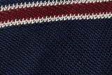 ロマンティッククラウン(ROMANTIC CROWN)  STRIPE KNIT TIE_NAVY