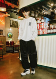 ロマンティッククラウン(ROMANTIC CROWN)  WIDE STRING PANTS_BLACK
