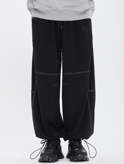 ロマンティッククラウン(ROMANTIC CROWN) WIDE STRING PANTS_BLACK