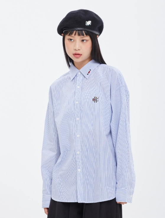 ロマンティッククラウン(ROMANTIC CROWN)   RC CLUB STRIPE SHIRT_BLUE