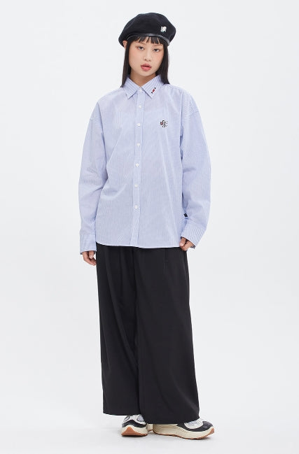 ロマンティッククラウン(ROMANTIC CROWN)   RC CLUB STRIPE SHIRT_BLUE