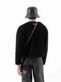 ベーシックコットン(BASIC COTTON) 	BASIC Fleece Cardigan - BLACK