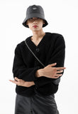 ベーシックコットン(BASIC COTTON) 	BASIC Fleece Cardigan - BLACK