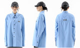 ベーシックコットン(BASIC COTTON) 	BASIC stitch over shirt - BLUE