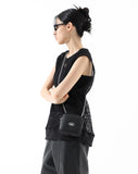 ベーシックコットン(BASIC COTTON) 	UNISEX Mesh Vest - BLACK