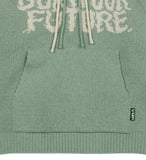 アジョバイアジョ(AJOBYAJO) Oversized (19) Slogan Wool Knit Hoodie [Mint]