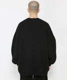 アジョバイアジョ(AJOBYAJO) Oversized (20) Slogan Wool Knit Sweater [Black]