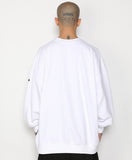 アジョバイアジョ(AJOBYAJO) Embroidered Logos Sweatshirt [White]