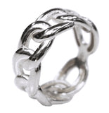 BLACKPURPLE (ブラックパープル) [silver925] Half-piece chain ring