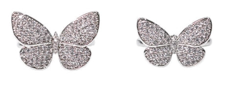 BLACKPURPLE (ブラックパープル) Helio Butterfly Ring (Open Ring)_SILVER