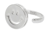 BLACKPURPLE (ブラックパープル) Flat Smile Ring (Open Ring)