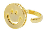 BLACKPURPLE (ブラックパープル) Flat Smile Ring (Open Ring)